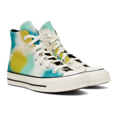 Converse Shoes | Converse Chuck 70 Hi Tie Dye Spray Paint Canvas Sneakers - Men’s 11 - A03432c | Color: Tan | Size: 11