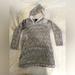 Disney Sweaters | Disney Gray Plush Fleece Micky Mouse Hooded Sweater Dress | Color: Gray/White | Size: S