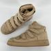 Nike Shoes | Nike Men’s Billie Eilish Air Force 1 High Top Sneakers Neutral Suede Velcro 9.5 | Color: Tan | Size: 9.5