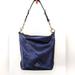 Coach Bags | Coach Pebble Leather In Metallic Blue Mini Bag | Color: Blue | Size: Os