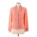 J.Jill Long Sleeve Blouse: Orange Tops - Women's Size Medium Petite