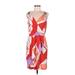 Donna Morgan Casual Dress - Mini V Neck Sleeveless: Red Dresses - Women's Size 8