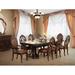 Royal Classics Palazzo Marina 8 - Person Extendable Solid Wood Dining Set Wood/Upholstered in Brown/Red | 30 H in | Wayfair 40-1808-D62C