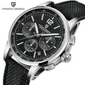 PAGANI uco-Montre de sport à quartz classique pour homme chronographe en acier inoxydable saphir