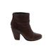 Rag & Bone Ankle Boots: Brown Print Shoes - Women's Size 39 - Almond Toe
