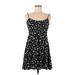 Ocean Drive Clothing Co. Casual Dress - A-Line Scoop Neck Sleeveless: Black Print Dresses - Women's Size Medium