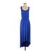 FELICITY & COCO Casual Dress - High/Low: Blue Dresses - Women's Size Small