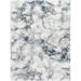 Blue/White 120.08 x 94.49 x 0.98 in Area Rug - 17 Stories Acala Area Rug Polyester/Polypropylene | 120.08 H x 94.49 W x 0.98 D in | Wayfair