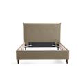 Structure de lit en Velours 140x190 taupe