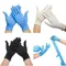 100 Stück Einweg-Nitril handschuhe puder freie Gummi handschuhe Food Service Reinigung Haushalt