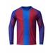 Yeahdor Kids Boys Soccer Goalkeeper Uniform Padded Goalie Shirt Football Training Quick-Dry Tops Long Sleeve T-shirt Red&Blue 9-10