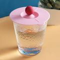 Hxoliqit Food Grade Silicone Cup Lid Mug Covers Antidust Glass Cup Coffee Mug Cover Airtight Seal Lids Cap Drink Cup Covers For Beverages(Pink) Household Essentials Kitchen Gadgets