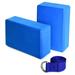 Lixada Yoga Blocks and Strap Set 2pcs Stability EVA Blocks with 1pcs Cotton Strap for Yoga Pilates Meditation