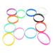 Sports Bracelet Stretch Silicone Bracelets Colored Wristbands Colorful for Women 12 Pcs