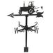 Bird Feeders for outside Wind Vane Weather Weathervane Outdoors Hanging Tractor European Style