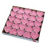 Dengmore 50 Pcs Valentine s Day Floating Candles Floating Tea Lights Candles Tobacco-free Disc Candles Smooth Wax Floating Disc Candles for Wedding Home Activity Pool Decor