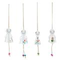 Christmas Wind Bell Porcelain Chimes Japanese Decor for Home House Decorations Style 4 Pcs