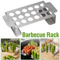 Taylongift Christmas Valentine s Day Multifunctional Grill Grill Chicken Leg Grill Stainless Steel Grill Stainless Steel Pepper Barbecue Rack 18 Hole Barbecue Tool Rack