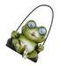 Exterior Solar Lights Wall Mount Frog Statue Lantern Decor Lanterns Garden Hanging Animal