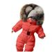 Boy Baby Coat Jumpsuit Warm Girl Winter Jacket Outerwear Hooded Romper Boys Coat&jacket Kids Suit Jackets for Boys