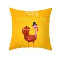 Thanksgiving Turkey Pattern Peach Skin Pillow Cover Home Sofa Pillow Cushion Cover Linen Pillowcase Hair Pillowcase Silk Satin Toddler Pillowcase Size Flannel Pillowcases Standard Pillowcase Set