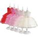 KYAIGUO Girl Flower Sequin Tulle Dresses for Toddler Kids Lace Tulle Evening Dresses with Bow Short Birthday Party Outfield Wedding Flower Tutu Ball Gown Dress