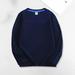 Cethrio Thin T-shirt for Kids Summer Boys and Girls Solid Pullover Navy Sweatshirt Size 7-8 Years