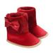 AMILIEe Newborn Baby Boys Girls Warm Fleece Cozy Boots Non-Slip Sole for Toddler Crib Winter Socks Shoes