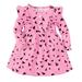 Youmylove Fashion Dresses For Girls Baby Spring Autumn Print Ruffles Long Sleeve Princess Dress