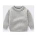 Baby Deals!Toddler Girl Clothes Clearance Baby Knit Sweater Boy Girl Sweater Infant Toddler Knitted Pullover Top Warm Solid Long Sleeve Clothes Thick Sweaters for Toddler Boys 6 Months-5 Years