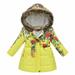 Baby Deals!Toddler Girl Clothes Clearance YANHAIGONG Winter Puffer Jackets for Girls Clearance Water Resistant Long Parka Warm Hooded Zip Up Puffer Jacket Girls Packable Puffer Jacket 2-11 Years