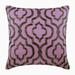 Throw Pillow Covers Decorative Lavender Euro Sham Covers 26x26 inch (65x65 cm) Linen Euro Pillowcases Abstract Pattern Lattice Trellis Beaded Modern European - Bewitched