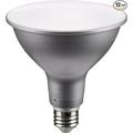 SATCO S11590; 13.3 Watt PAR38 LED; Medium Base; Silver Finish; CCT Selectable; 120 Volt; 60 Degree Beam Angle; 13.3PAR38/LED/5CCT/WFL/120V for Office Store Residential Commercial (12 Pack)