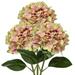 3 Pcs Artificial Hydrangeas Silk Flowers Stems Realstic Flower 24.8 Inch Real Touch Fake Hydrangea Yellow Pink