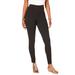 Plus Size Women's Ankle-Length Essential Stretch Legging by Roaman's in Black (Size M) Activewear Workout Yoga Pants