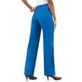 Plus Size Women's Classic Bend Over® Pant by Roaman's in Vivid Blue (Size 14 W) Pull On Slacks