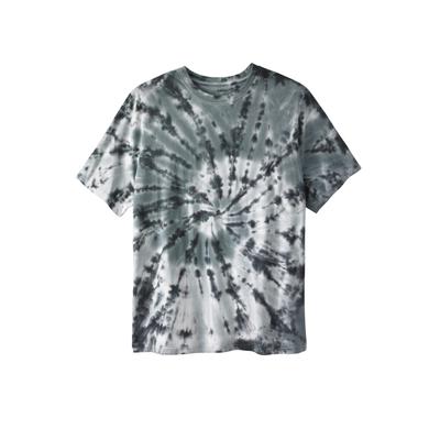 Plus Size Women's Lightweight Tie-Dye Crewneck Tee...