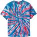 Plus Size Women's Lightweight Tie-Dye Crewneck Tee by KingSize in Americana Tie Dye (Size 5XL)