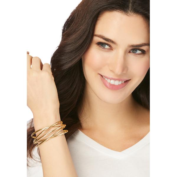 plus-size-womens-layered-cuff-by-accessories-for-all-in-gold/