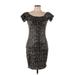 Dress the Population Cocktail Dress: Silver Dresses - Women's Size Large