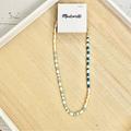 Madewell Jewelry | Madewell Multicolored Enamel Beaded Necklace - New | Color: Blue/White | Size: Os