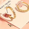 Kate Spade Jewelry | Kate Spade New York Bezel Rose Gold Cz Huggie Hoop Earrings.Nwt | Color: Gold | Size: Os