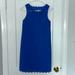 J. Crew Dresses | Beautiful Shade Of Blue Midi Dress With Cut Out Design On Trim And Neckline! | Color: Blue | Size: 00