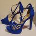 Jessica Simpson Shoes | New In Box Jessica Simpson Bravani Bright Blue Platform Heels 6 | Color: Blue | Size: 6