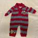 Disney One Pieces | Disney Baby One Piece Christmas Outfit | Color: Gray/Red | Size: 3-6mb