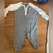 Ralph Lauren One Pieces | Baby Long Sleeve Romper From Ralph Lauren. | Color: Gray/White | Size: 9mb