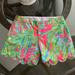 Lilly Pulitzer Shorts | Lily Pulitzer Buttercup Scallop Hem Shorts! | Color: Green/Pink | Size: 00