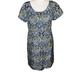 J. Crew Dresses | J. Crew Blue Short Sleeve Knee Length Dress Sz 12 | Color: Blue/White | Size: 12