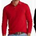 Polo By Ralph Lauren Shirts | Nwt Polo Ralph Lauren Slim Fit Stretch Mesh Long Sleeve Polo Shirt | Color: Red | Size: M