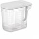 Kinvara 24 Stück Kühlschrank-Organizer Grau Transparent Kunststoff 2,5 L 20,5 x 17 x 13 cm